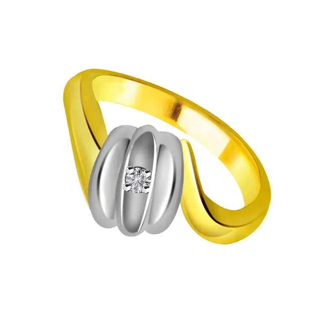 Solitaire Real Diamond Gold Ring (SDR606)