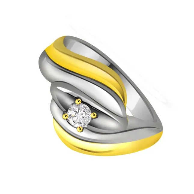 Solitaire Real Diamond Gold Ring (SDR608)