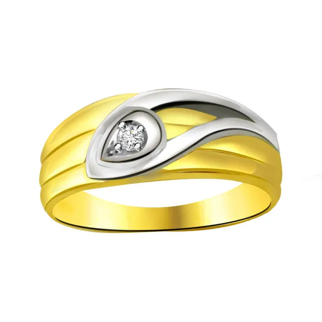 Solitaire Real Diamond Gold Ring (SDR614)