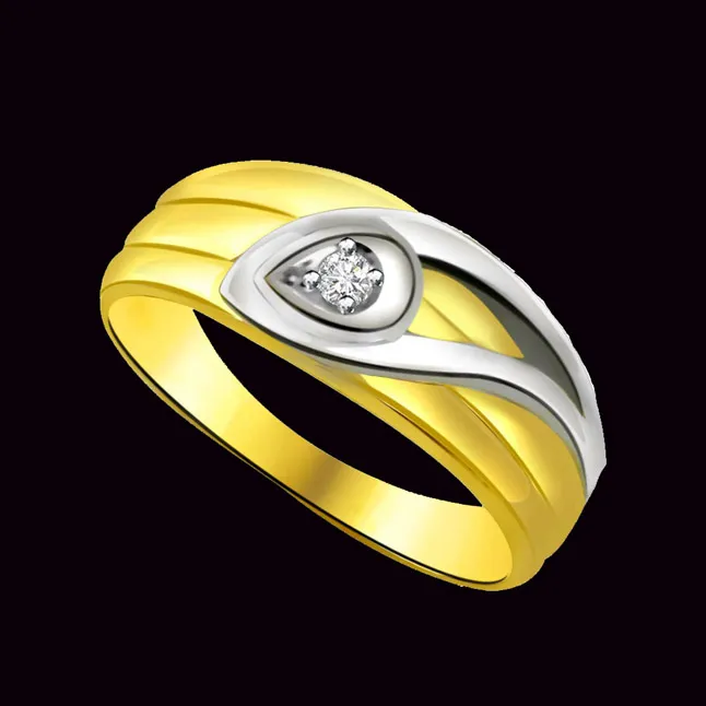 Solitaire Real Diamond Gold Ring (SDR614)