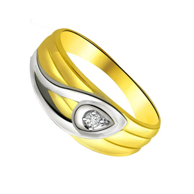 Solitaire Real Diamond Gold Ring (SDR614)