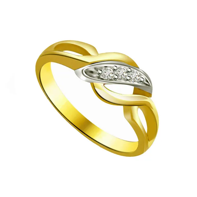 Two-Tone Real Diamond Ring (SDR623)