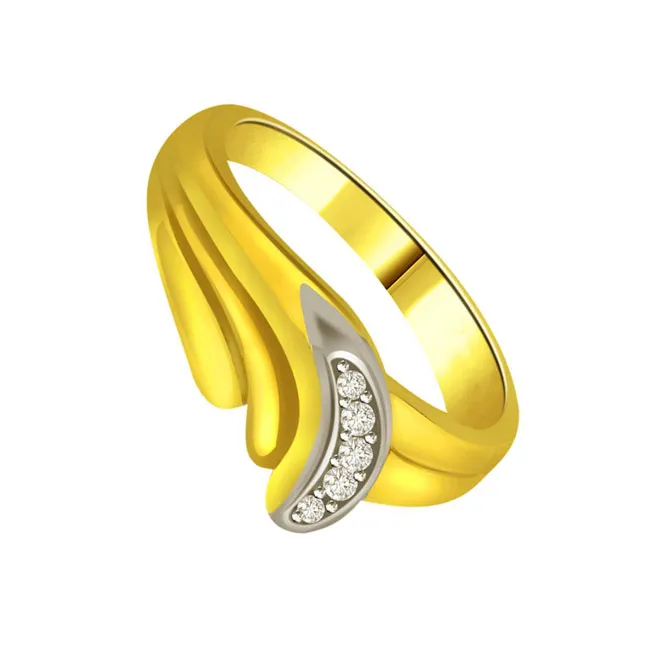 Classic Diamond 18kt Gold rings SDR648 -White Yellow Gold rings
