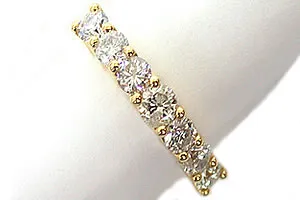 Sparkling Radiance -Yellow Gold Eternity rings