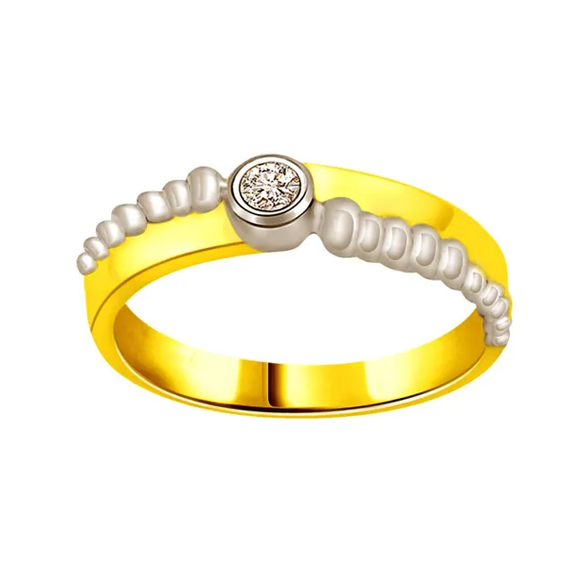 Solitaire Two -Tone Diamond rings SDR655