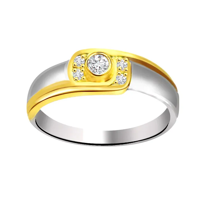 Classic Diamond 18kt Gold rings SDR656 -White Yellow Gold rings