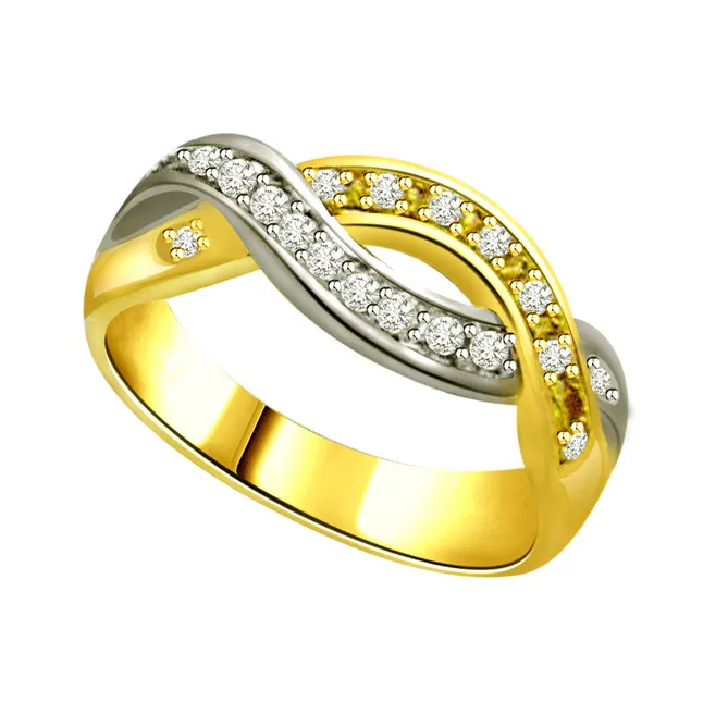 Classic Diamond 18kt Gold rings SDR658 -White Yellow Gold rings