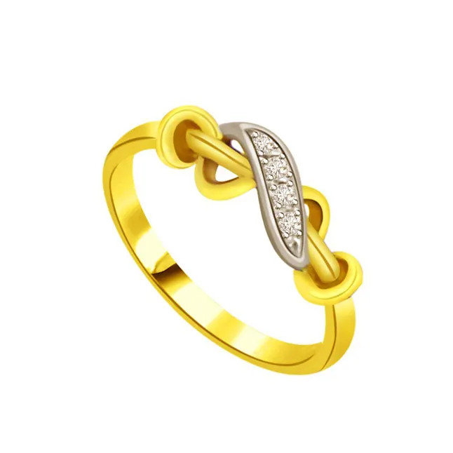 Two-Tone Real Diamond Ring (SDR662)