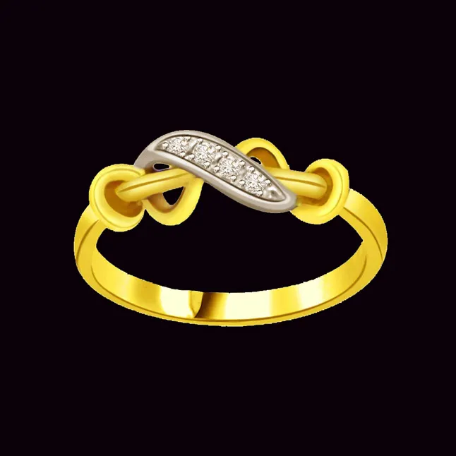 Two-Tone Real Diamond Ring (SDR662)