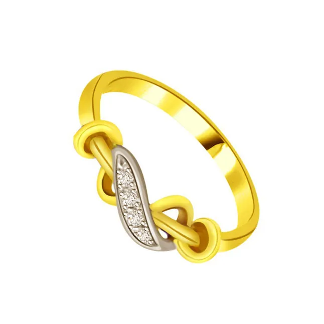 Two-Tone Real Diamond Ring (SDR662)