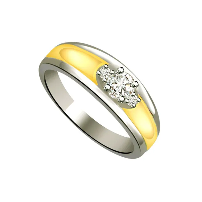 Two-Tone Real Diamond Ring (SDR667)