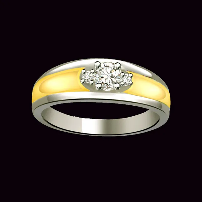 Two-Tone Real Diamond Ring (SDR667)