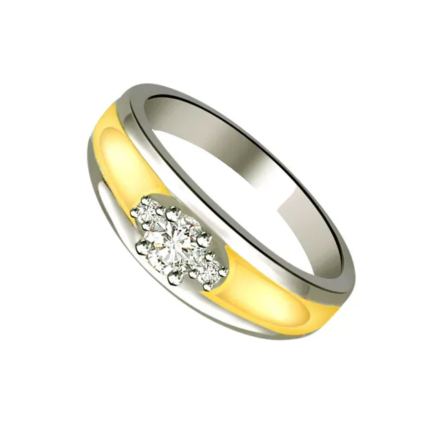 Two-Tone Real Diamond Ring (SDR667)