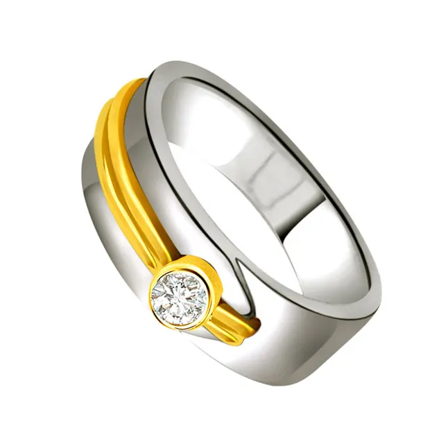 Solitaire Two -Tone Diamond rings SDR672