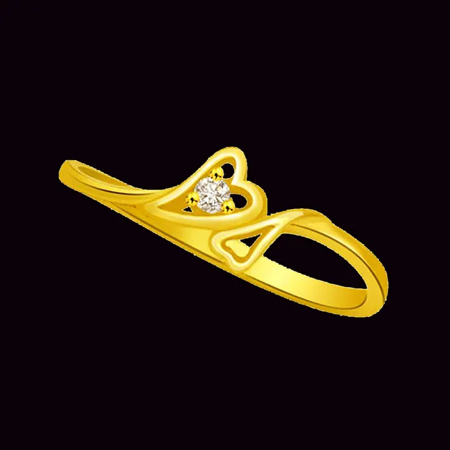 Heart Shape Real Diamond Ring (SDR673)