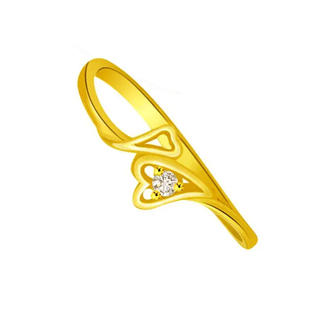 Heart Shape Real Diamond Ring (SDR673)