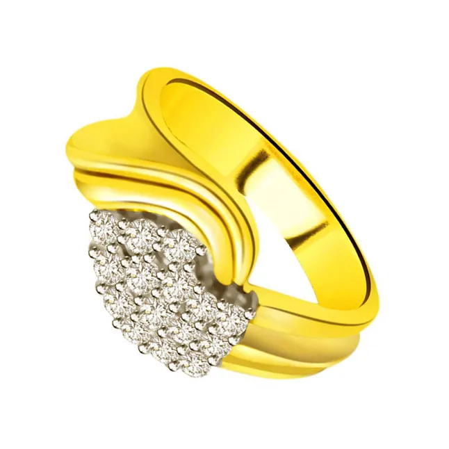 Classic Real Diamond 18kt Gold Ring (SDR680)