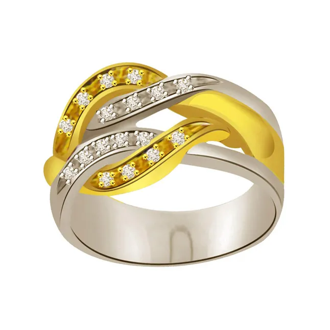 Two-Tone Real Diamond Ring (SDR685)