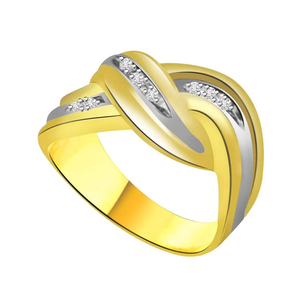Classic Diamond 18kt Gold rings SDR686 -White Yellow Gold rings