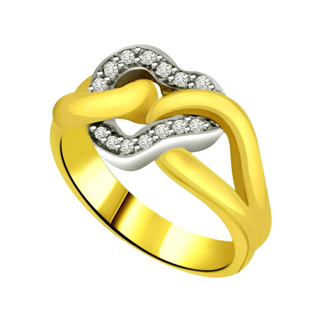 Classic Diamond 18kt Gold rings SDR688 -White Yellow Gold rings