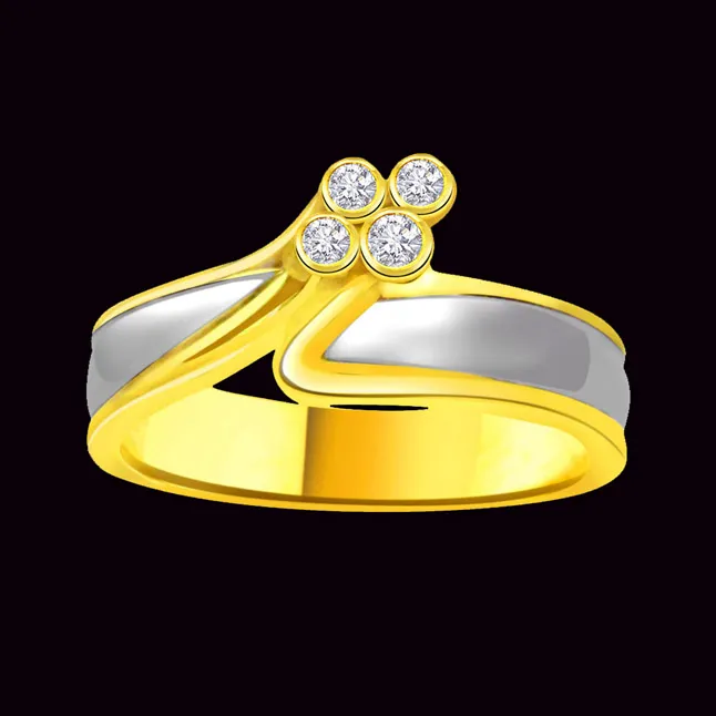 Classic Diamond 18kt Gold rings SDR690 -White Yellow Gold rings