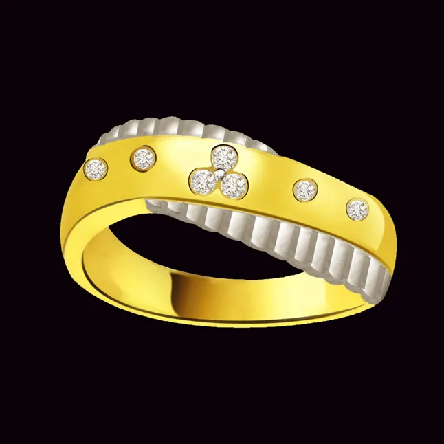 Classic Diamond 18kt Gold rings SDR693 -White Yellow Gold rings