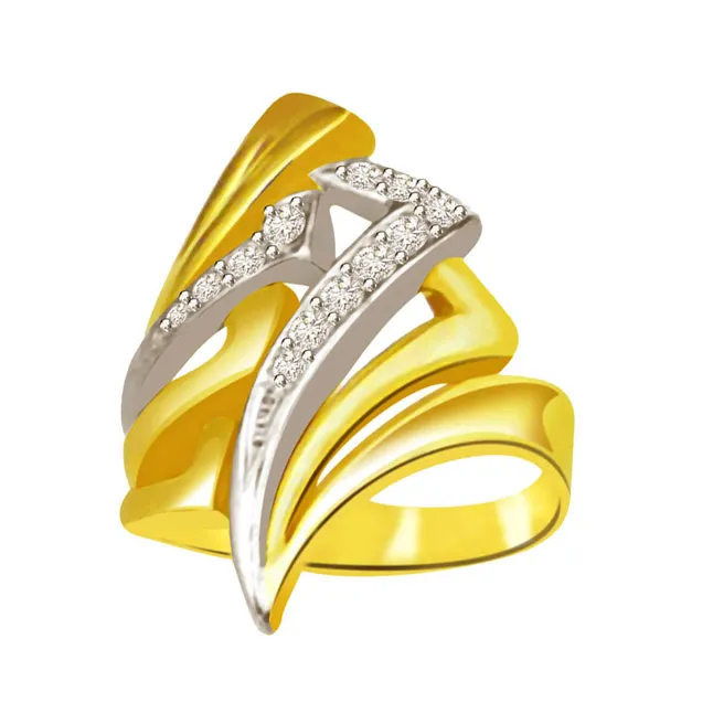 Classic Real Diamond 18kt Gold Ring (SDR698)