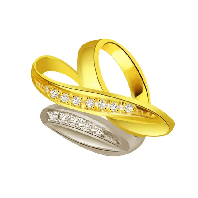 Trendy Real Diamond 18kt Gold Ring (SDR699)