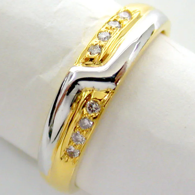 Diamond Pretty Pixie -White Yellow Gold rings