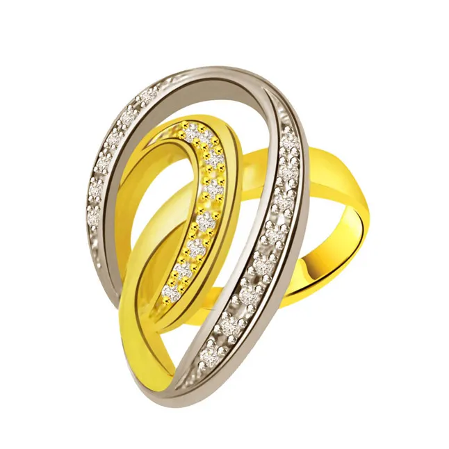 Classic Diamond 18kt Gold rings SDR700 -White Yellow Gold rings