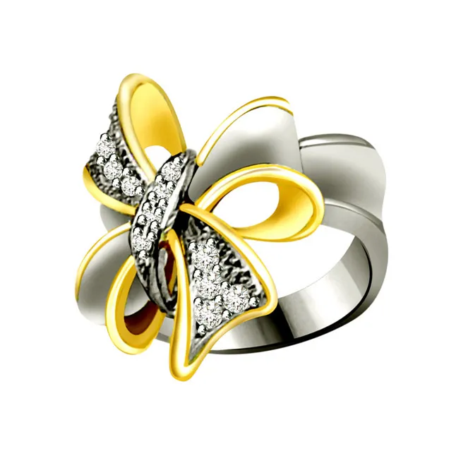 Flower Shape Real Diamond Ring (SDR701)