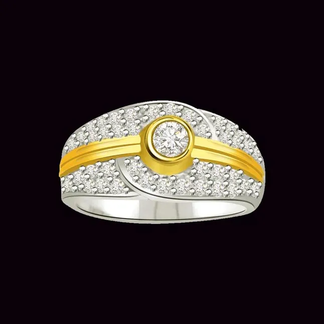 Classic Real Diamond Gold Ring (SDR709)