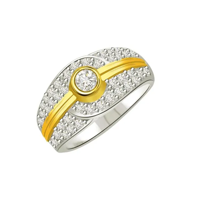 Classic Real Diamond Gold Ring (SDR709)