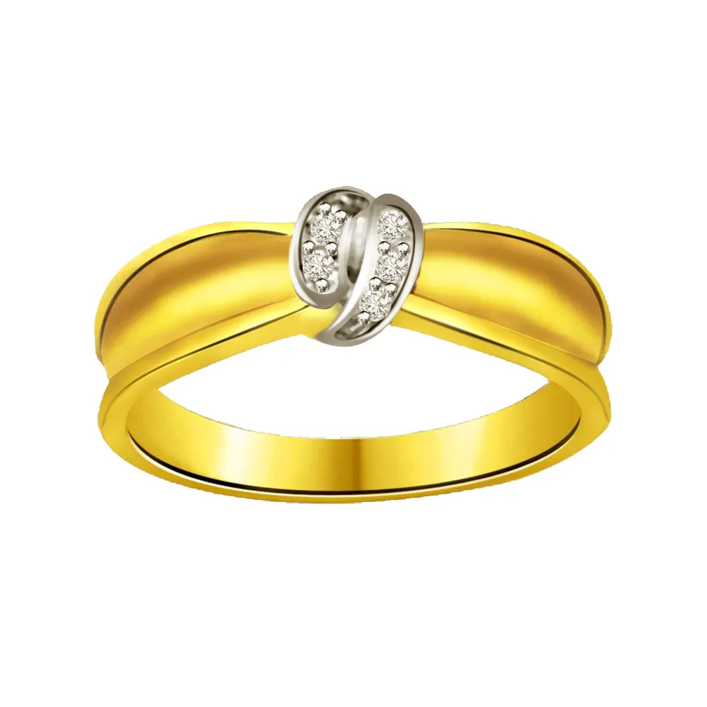 Trendy Diamond Gold rings SDR710