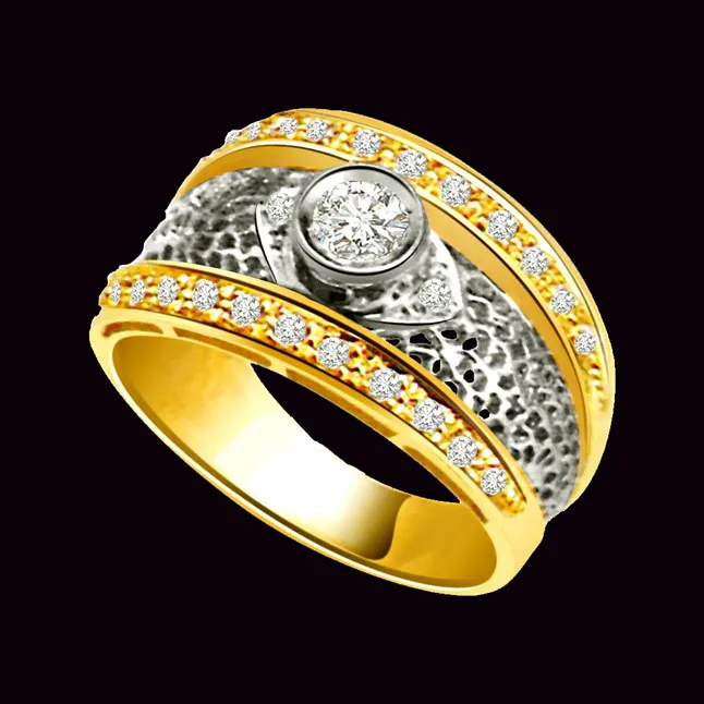 Classic Real Diamond Gold Ring (SDR711)