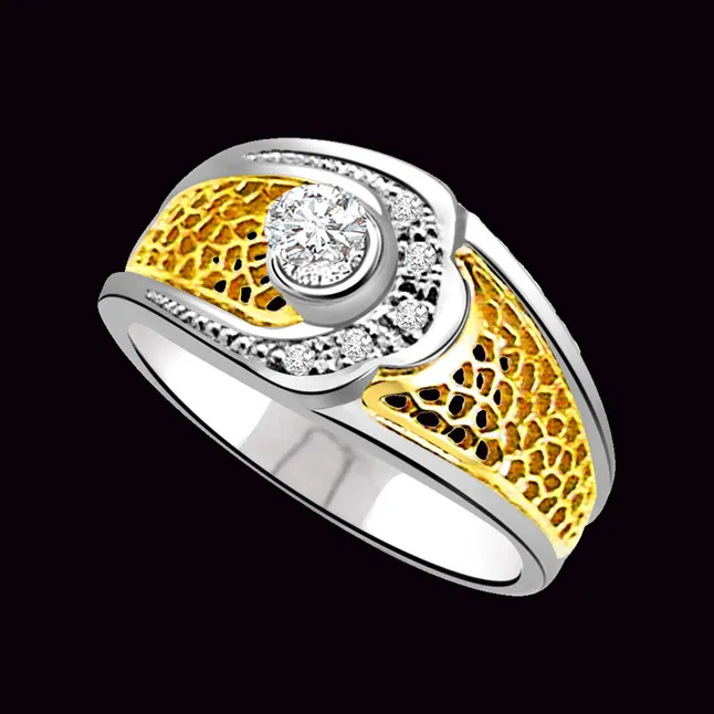 Classic Real Diamond Gold Ring (SDR713)