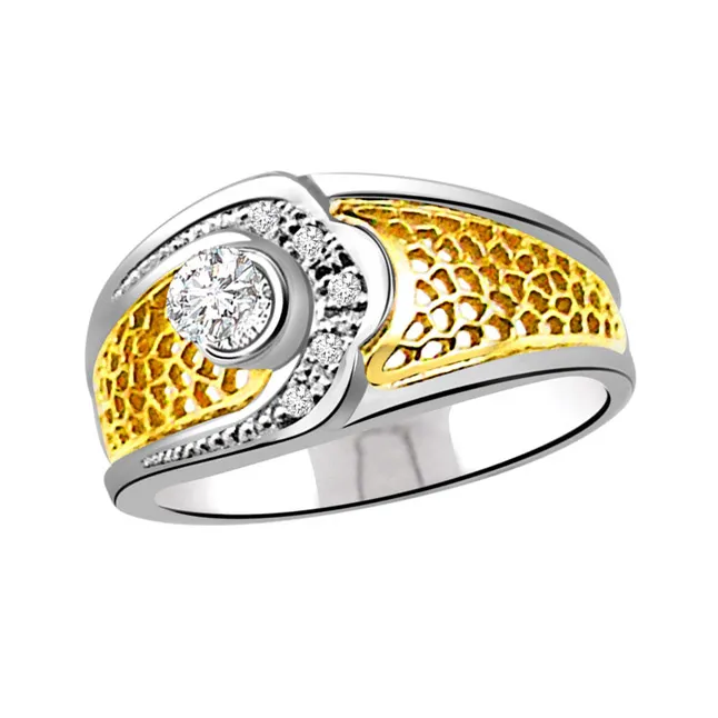 Classic Real Diamond Gold Ring (SDR713)