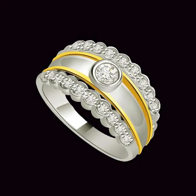 Classic Real Diamond Gold Ring (SDR715)