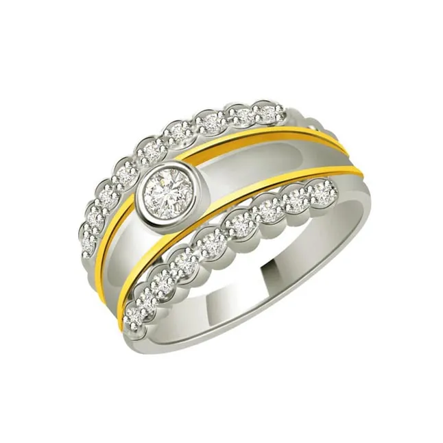 Classic Real Diamond Gold Ring (SDR715)