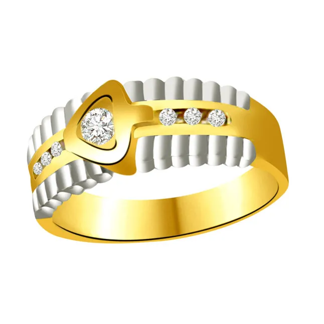 Trendy Real Diamond Gold Ring (SDR716)