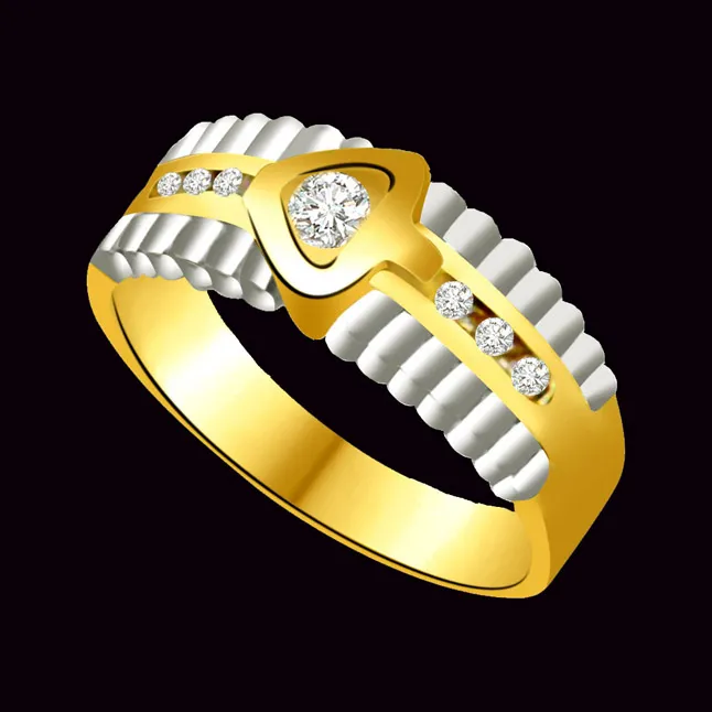 Trendy Real Diamond Gold Ring (SDR716)