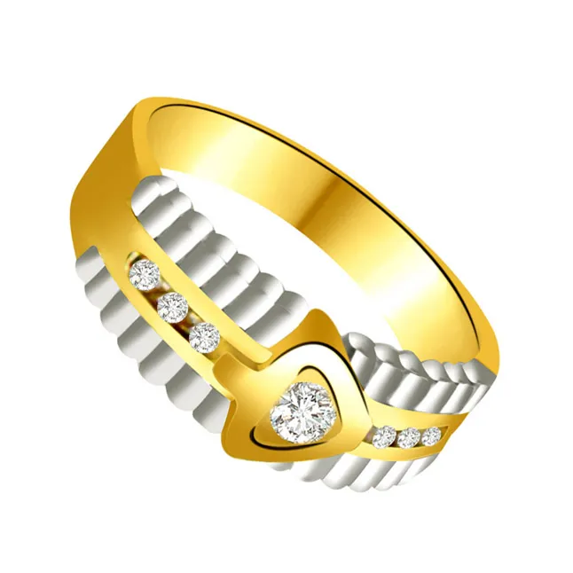 Trendy Real Diamond Gold Ring (SDR716)