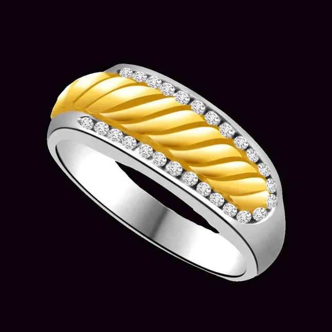 Classic Real Diamond Gold Ring (SDR717)