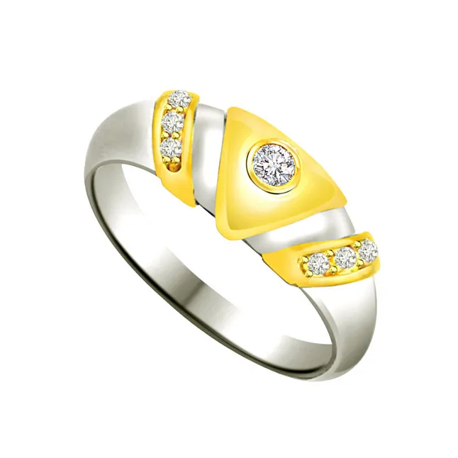 Trendy Real Diamond Gold Ring (SDR720)