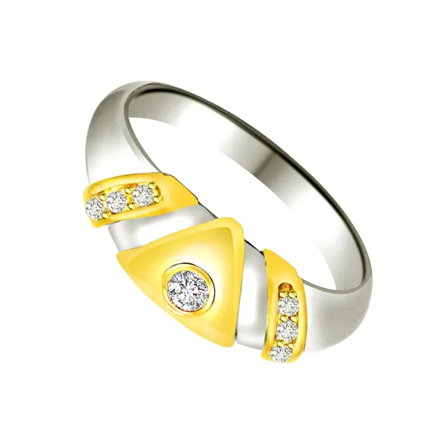 Trendy Real Diamond Gold Ring (SDR720)