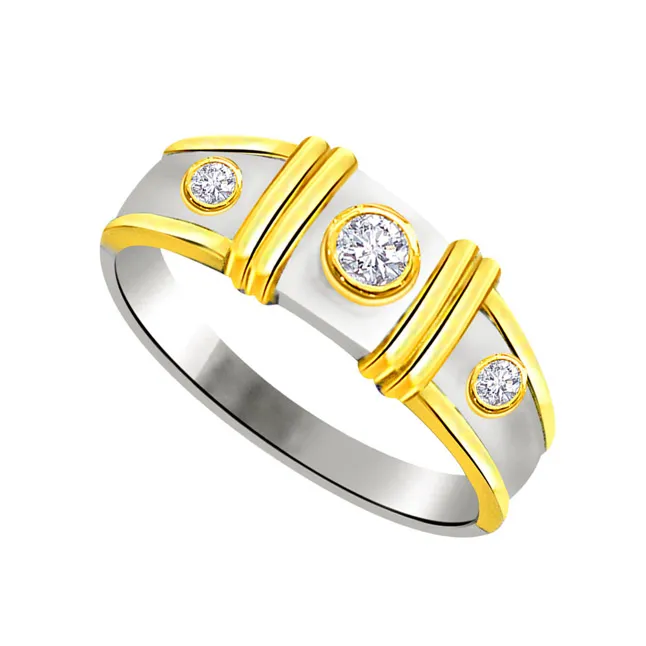 Trendy Real Diamond Gold Ring (SDR722)