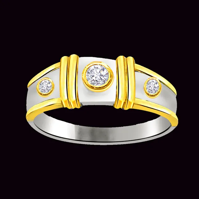 Trendy Real Diamond Gold Ring (SDR722)