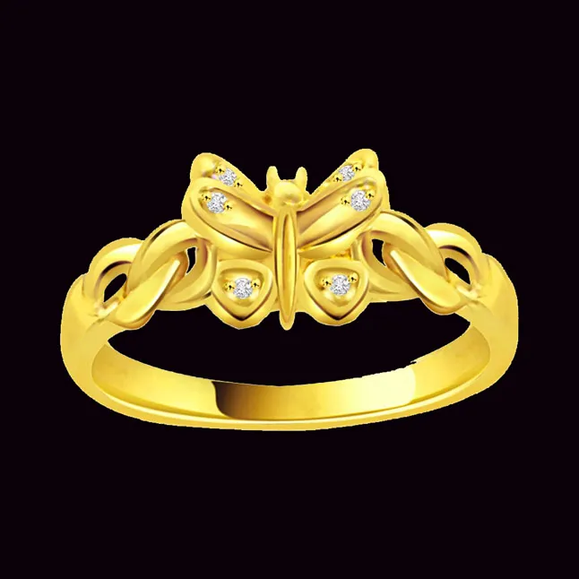 Butterfly Real Diamond Ring (SDR725)