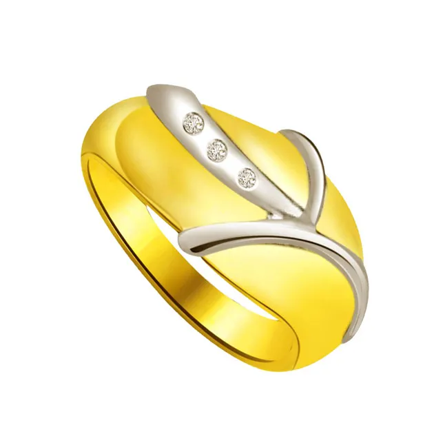 Classic Real Diamond Gold Ring (SDR728)