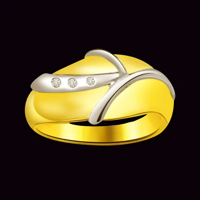 Classic Real Diamond Gold Ring (SDR728)